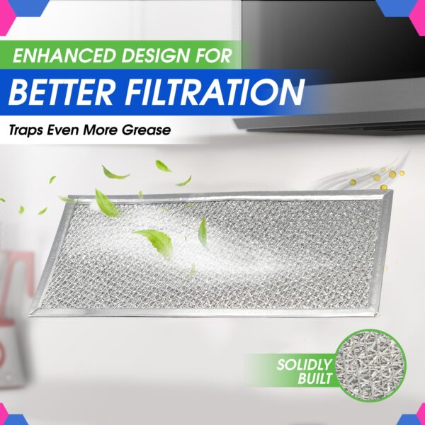 Bagean Microwave Filter 5.8"x12.9" Fits Whirlpool W10208631A Grease Filters - Image 4