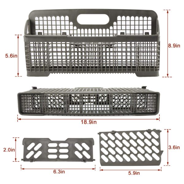 AMI PARTS 8531233 WP8562043 Universal Dishwasher Silverware Basket - Image 5