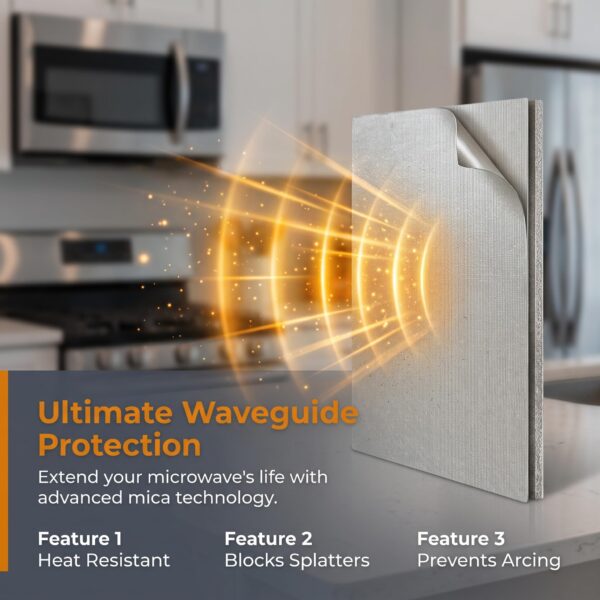 2 Pack Universal Cut to fit Microwave Waveguide Cover Replacement - Image 2