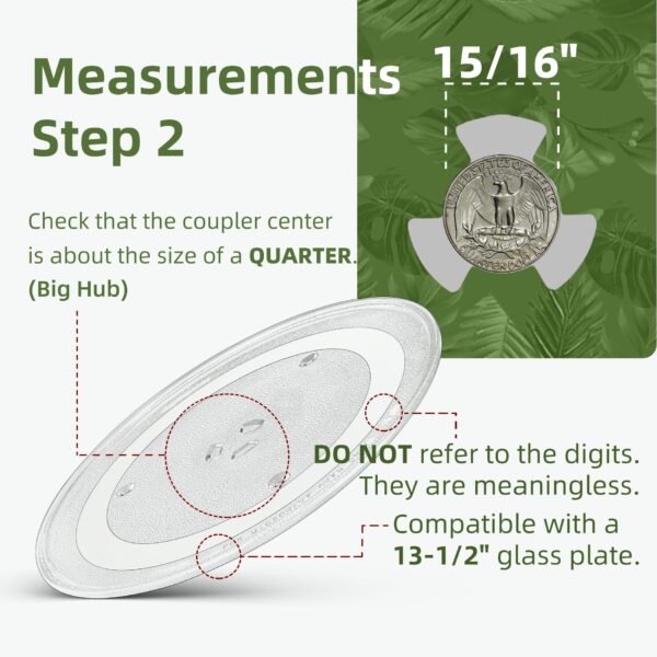 Gemroom 13.5" Microwave Glass Turntable Plate Replacement - Image 5