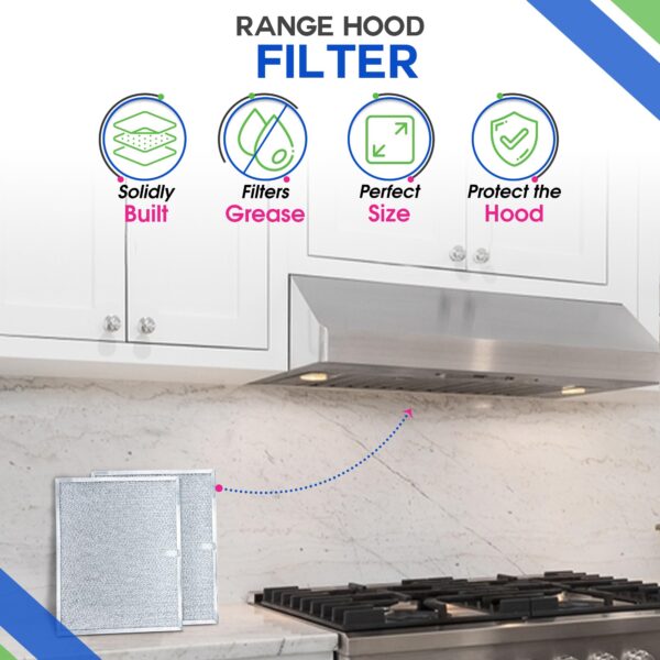 Stove Vent Filter 11.8x14.3" BPS1FA30 Fits Nutone Broan Range Hood Filter - Image 3