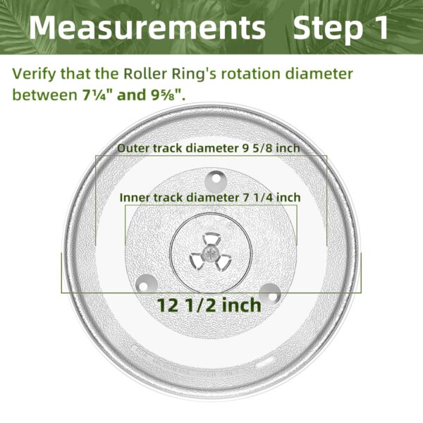 Gemroom 12.5" Microwave Glass Turntable Plate - Image 3