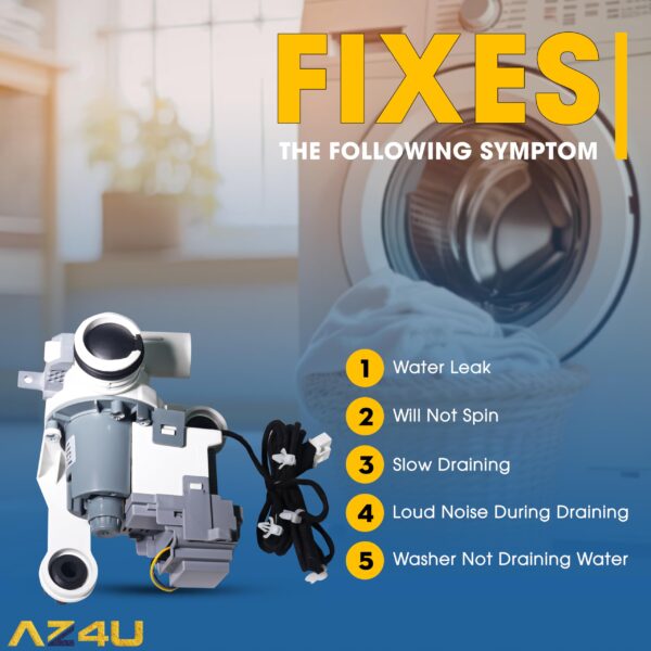 AZ4U Upgraded DC97-19289F DC97-19289H PX3516-01 Samsung Washer Drain Pump - Image 6