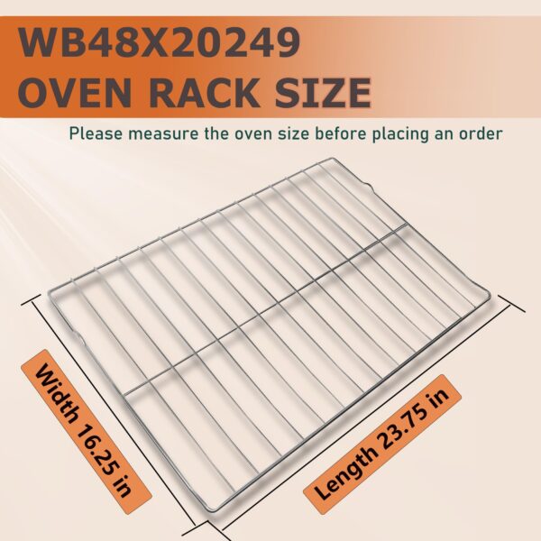 WB48X20249 Oven Rack, 23.75"L x 16.25"W, Compatible with GE Oven Parts - Image 4