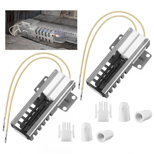 2 Pcs Gas Oven Igniter Compatible with WB13K21, IG9998, AP2020569 PS231280
