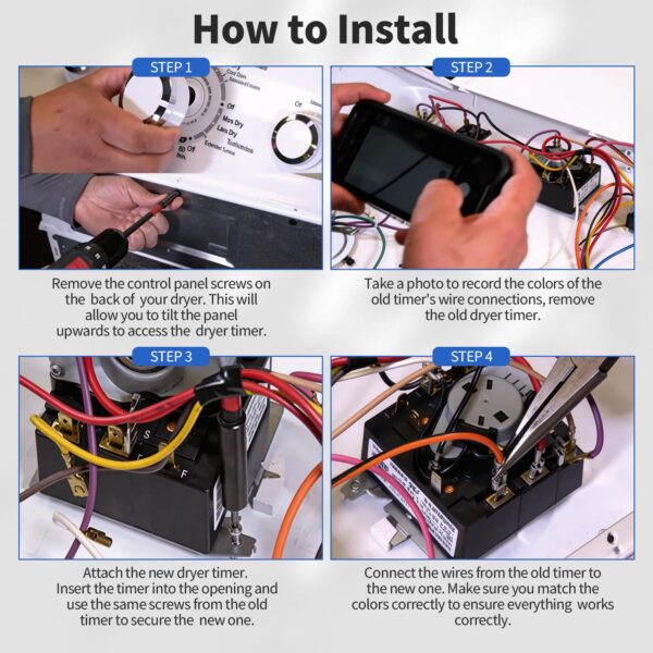WE04X24551 234D2377P001 Timer Compatible with GTD45EASJ2WS GTD45GASJ1WS - Image 2