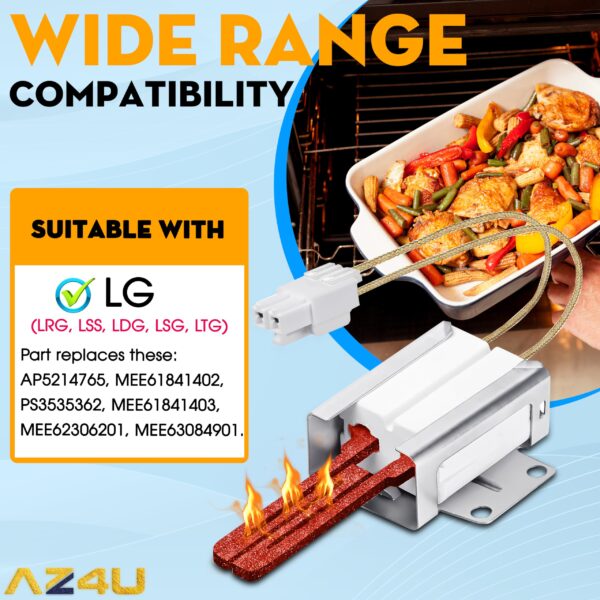MEE61841401 Oven Igniter for LG Gas Range LRG LSS LDG LSG LTG MEE63084901 - Image 5