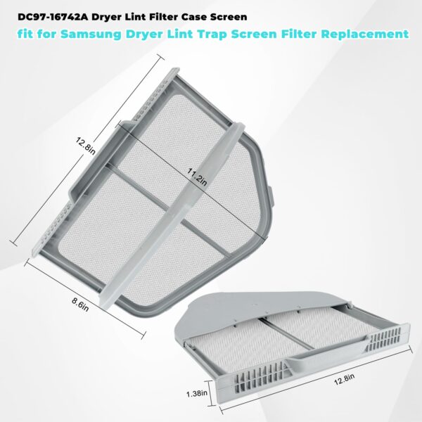 DC97-16742A Lint Trap fit for Samsung Dryer Lint Trap Screen Replacement - Image 8
