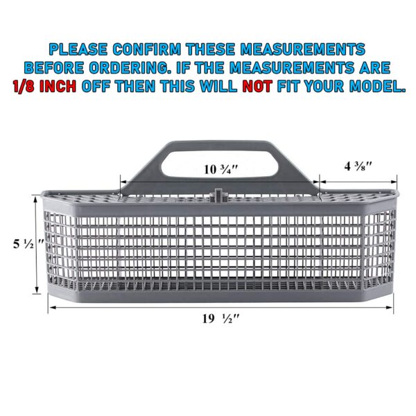 UPGRADED Lifetime Appliance WD28X10128 Silverware Basket Compatible with General Electric (GE) Dishwasher - Image 2