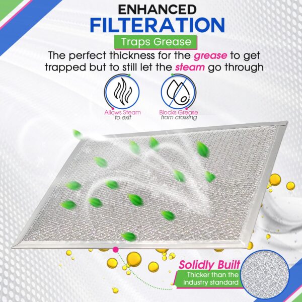 Stove Vent Filter 10.5x8.75" 97006931 Fits Nutone Broan Range Hood Filter - Image 8