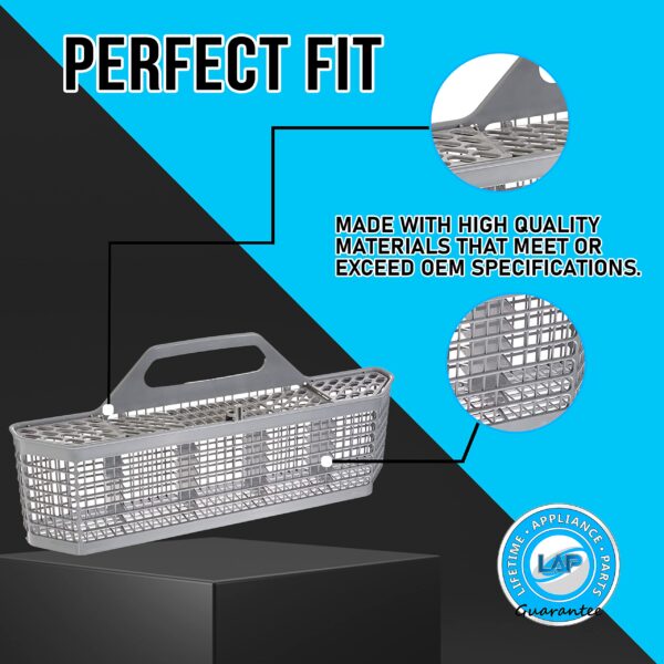 UPGRADED Lifetime Appliance WD28X10128 Silverware Basket Compatible with General Electric (GE) Dishwasher