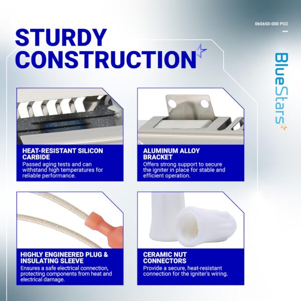 BlueStars 2-Pack PB040001 065650-000 Range Oven Igniter for Viking Ranges - Image 3