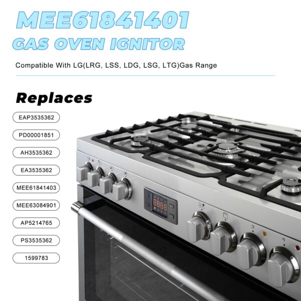 MEE61841401 Oven Igniter Replacement for LG LRG3095ST LRG3061ST LSG4513ST - Image 2