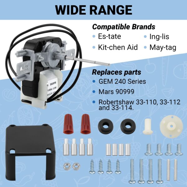 AMI PARTS SM999 Universal Refrigerator Evaporator Fan Motor - Image 6