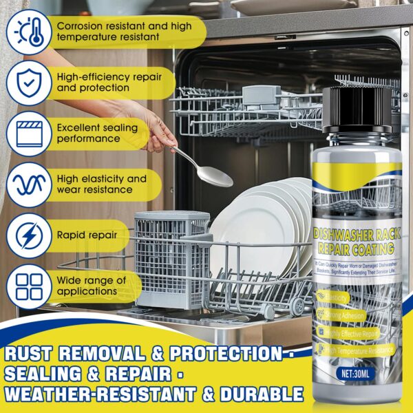 Dishwasher Rack Coating Repair Kit, High Low Temperature Resistant,1 Oz - Image 3
