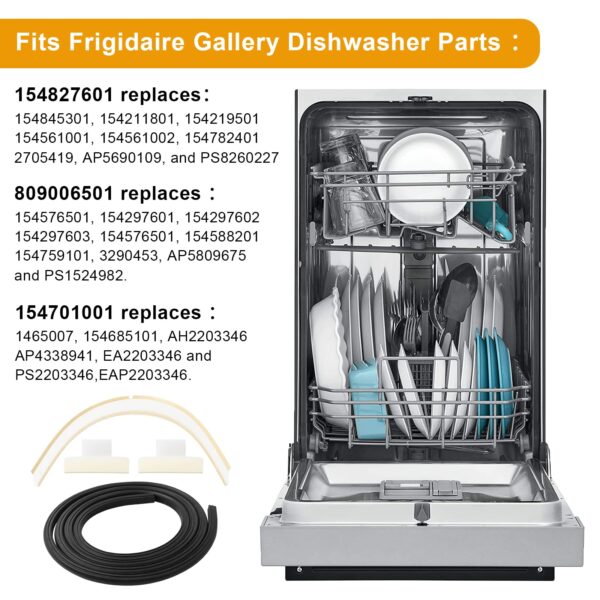 154827601 for Frigidaire Dishwasher Door Gasket Seal Replacement Kit - Image 7