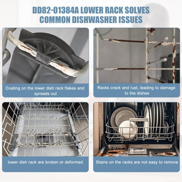 DW80R2031US/DW80M2020US Lower Rack Compatible with Samsung Dishwashers - Image 2