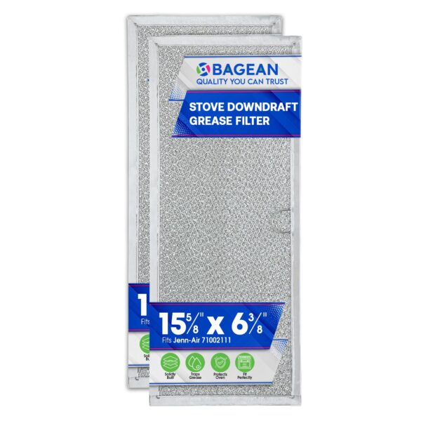 Downdraft Stovetop Filter Replacement for 71002111 Jenn Air Filter Downdraft 15.6” x 6.4” - Range Oven Filter Fits Into Jennair Downdraft Filter Vent and Protects the Stove Fan (2-Pack) - Image 5