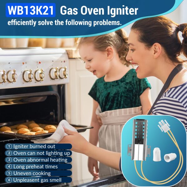 Gas Oven Igniter Compatible with WB13K21, IG9998, AP2020569 PS231280(1 Pc) - Image 4