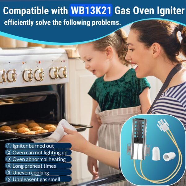 2 Pcs Gas Oven Igniter Compatible with WB13K21, IG9998, AP2020569 PS231280 - Image 5
