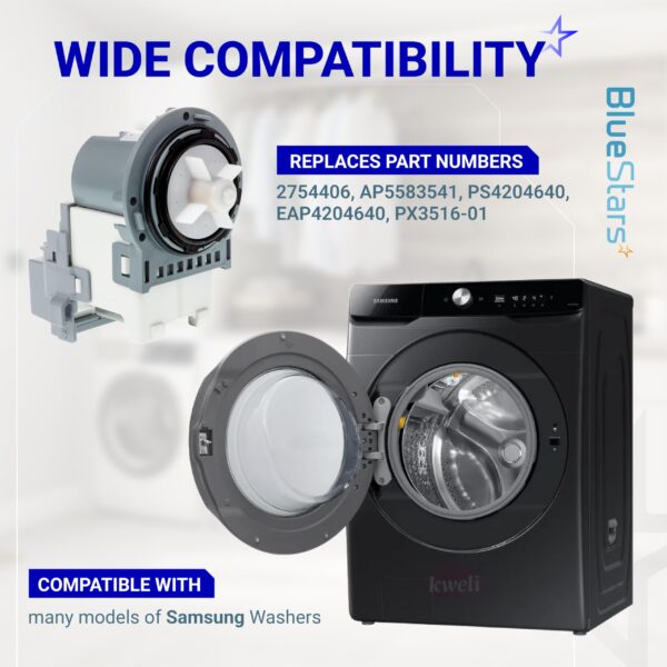 [UPGRADED] DC31-00054D PX3516-01 DC31-00187A Washer Drain Pump For Samsung - Image 7