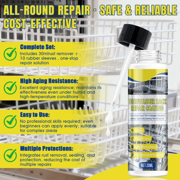 Dishwasher Rack Repair Coating, White Dishwasher Rack Repair Kit - Image 5