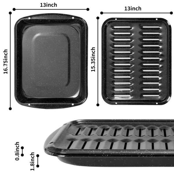 RIDGEPOLE 16.75" Broiler Pan for Oven Nonstick - Image 5