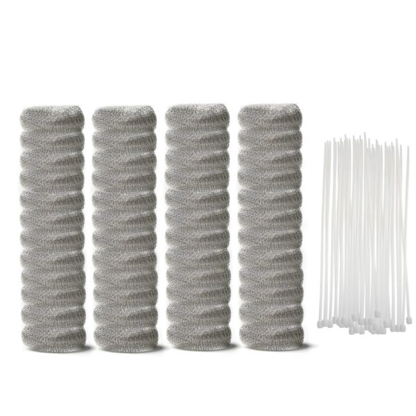 48 PCS Washing Machine Drain Lint Trap, Lint Traps, Lint Catcher for Washing Machine, with 48 Nylon Cable Ties - Image 2