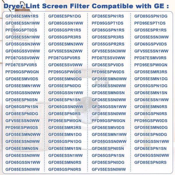 Earthtec Dryer Lint Screen Filter Replacement CompatibleWith GE WE16X32537 - Image 4