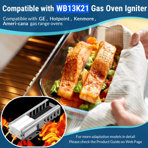2 Pcs Gas Oven Igniter Compatible with WB13K21, IG9998, AP2020569 PS231280 - Image 4