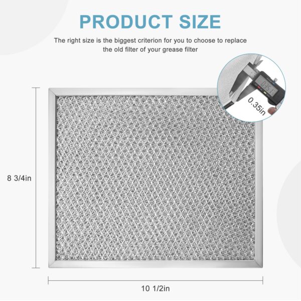 2 Pack Aluminum Range Hood filter 97006931 Replacement by AMI PARTS - Image 7