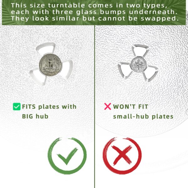 Gemroom 13.5" Microwave Glass Turntable Plate Replacement - Image 7