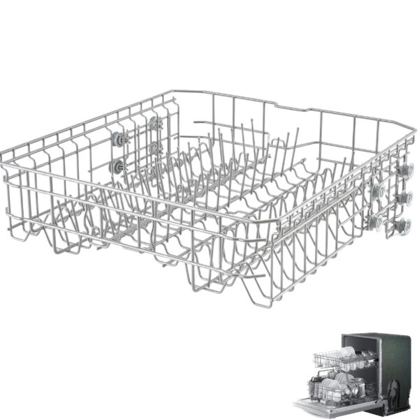 【𝟮𝟬𝟮𝟲 𝙐𝙥𝙜𝙧𝙖𝙙𝙚𝙙】DD82-01074A Middle DishRack (20.6″D*22.4″W) Assembly Dishwasher Replacement - Fit For Samsung Dishwasher Parts DW80R5061,DW80R5060,DW80K7050UG,DW80K5050US Series