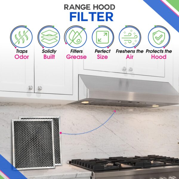 Stove Vent Filter 10.5"x8.8" 97007696 Fits Nutone Broan Range Hood Filter - Image 3