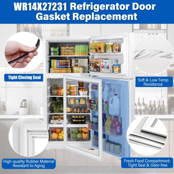 Upgraded WR14X27231 Refrigerator Door Gasket Replacement for GE Hotpoint - Image 5