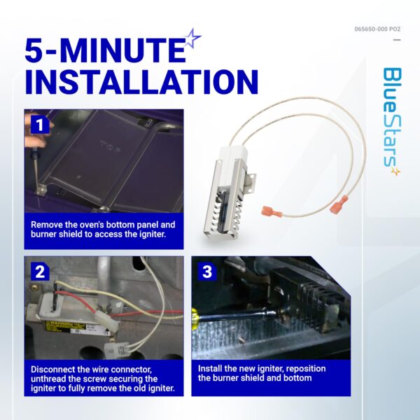 BlueStars 2-Pack PB040001 065650-000 Range Oven Igniter for Viking Ranges