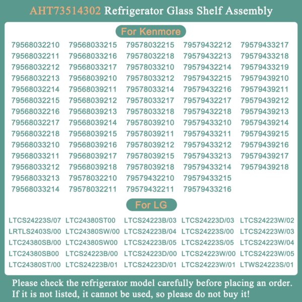 Garsoo Upgraded AHT73514302 Refrigerator Glass Shelf for lg - Image 7