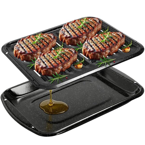 RIDGEPOLE 16.75" Broiler Pan for Oven Nonstick