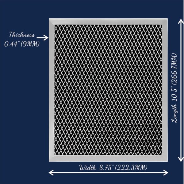 97007696 Range Hood Filter 41F Stove Vent Hood Filters for Kitchen Range Hood Filter Replacement Grease Mesh Grease & Charcoal Carbon Oven Vent Hood Filters by Size 10.5" x 8.8" 41F 10.5" x 8.75" - Image 5