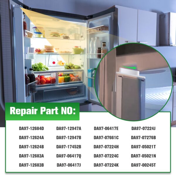 Refrigerator Door Mullion Flipper Compatible with Samsung Repair Part, 1pcs - Image 2