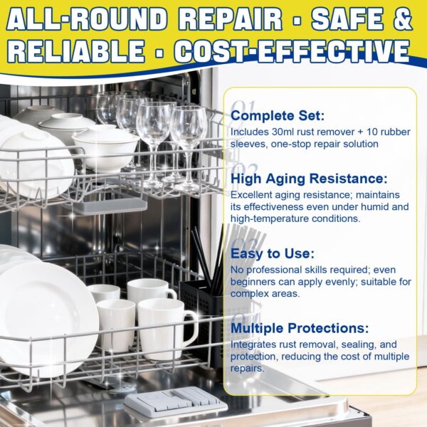 Dishwasher Rack Coating Repair Kit, High Low Temperature Resistant,1 Oz - Image 5