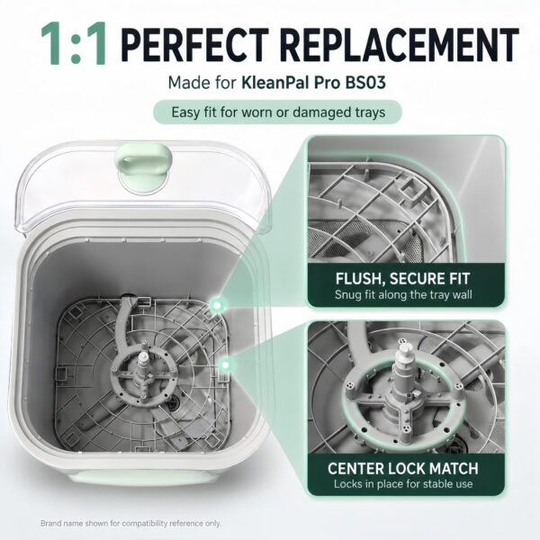 XuanFain Replacement Bottom Tray for Momcozy KleanPal Pro BS03 Washer - Image 2