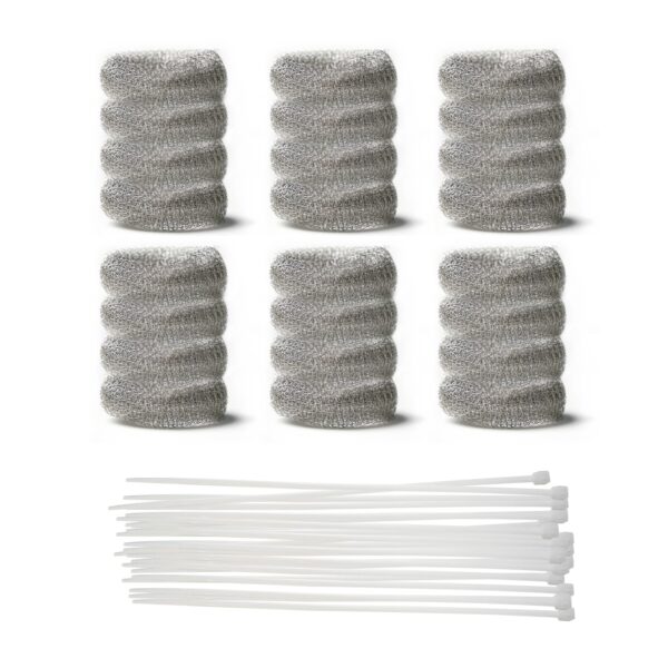 24 PCS Washing Machine Drain Lint Trap, Lint Traps, Lint Catcher for Washing Machine, with 24 Nylon Cable Ties - Image 2