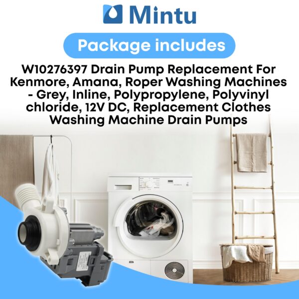 W10276397 Washer Drain Pump Replacement For Whirlpool Kenmore Maytag Washing Machines, Replace WPW10276397VP B40-3A AP6018417 LP397 WPW10276397 Washer Parts - 2026 UPGRADE - Image 2