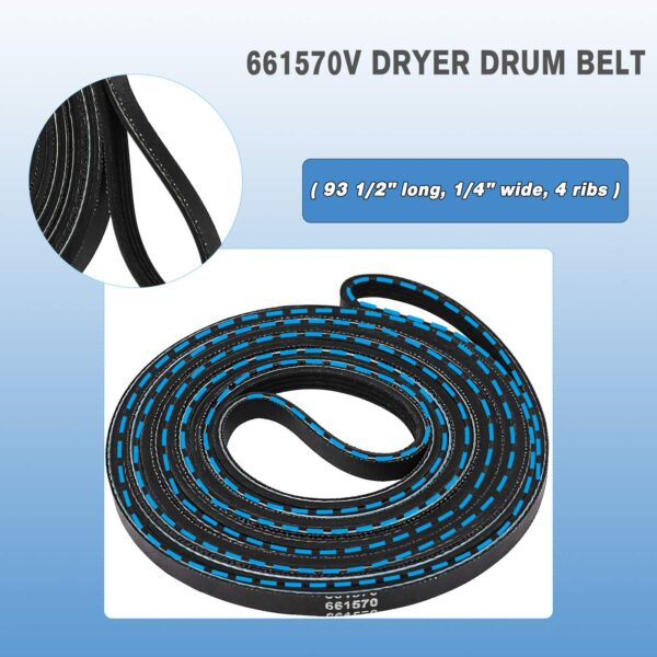 UPGRADED 4392067 Dryer Repair Kit with W10837240 Idler Pulley - Image 6