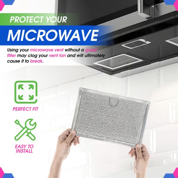 Bagean Microwave Filter 5.1"x7.6” Fits Frigidaire 5304464105 Grease Filters
