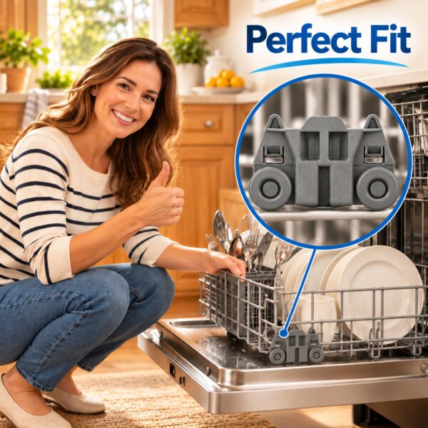 UPGRADED W10195417 (Packs of 4), Dishwasher Wheels Lower Rack For kenmore kitchen aid,WPW10195417 - Image 7