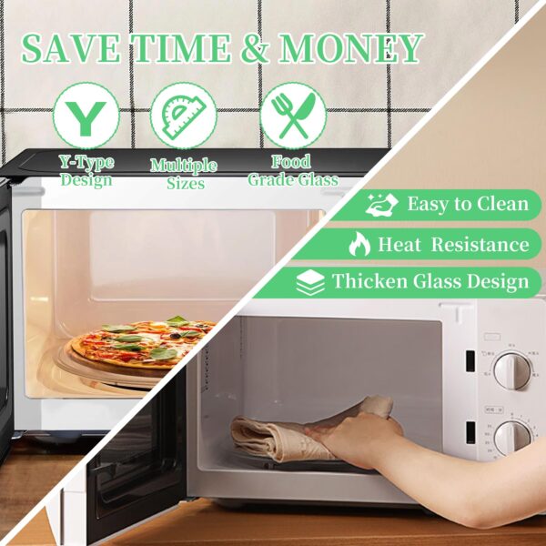 10.5" Universal Microwave Plate Replacement Glass Turntable| Fits LG, GE, Panasonic, Frigidaire, Farberware & More