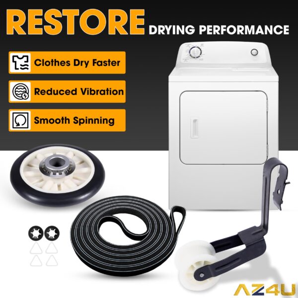 Dryer Repair Kit Replaces For Amana NED4600YQ1 NED4655EW1 4GNED4600YQ1 - Image 2