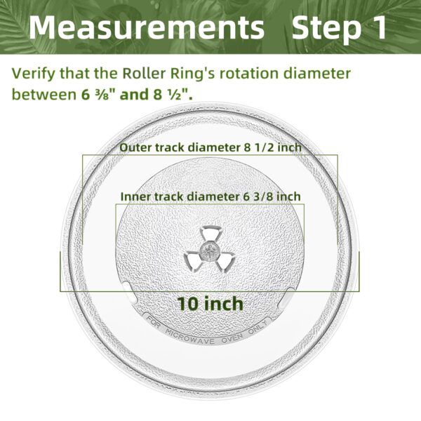 Gemroom 10" Microwave Turntable Compatible with GE Microwave Glass Plate - Image 3